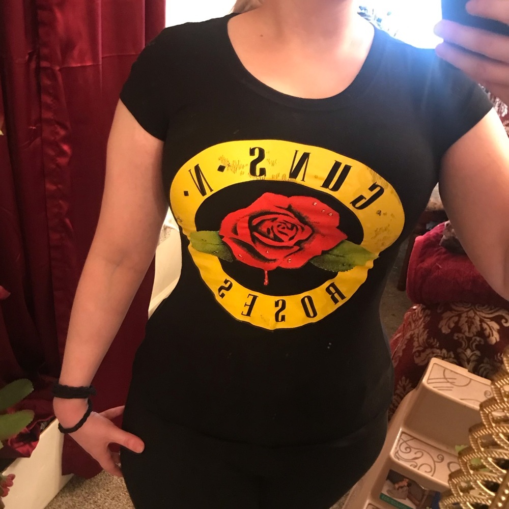 Guns N Roses Logo 80s Band T-Shirt